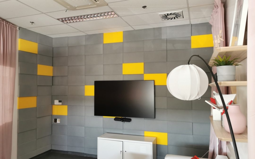 Akustická izolace kanceláře ředitelství Ikea Praha